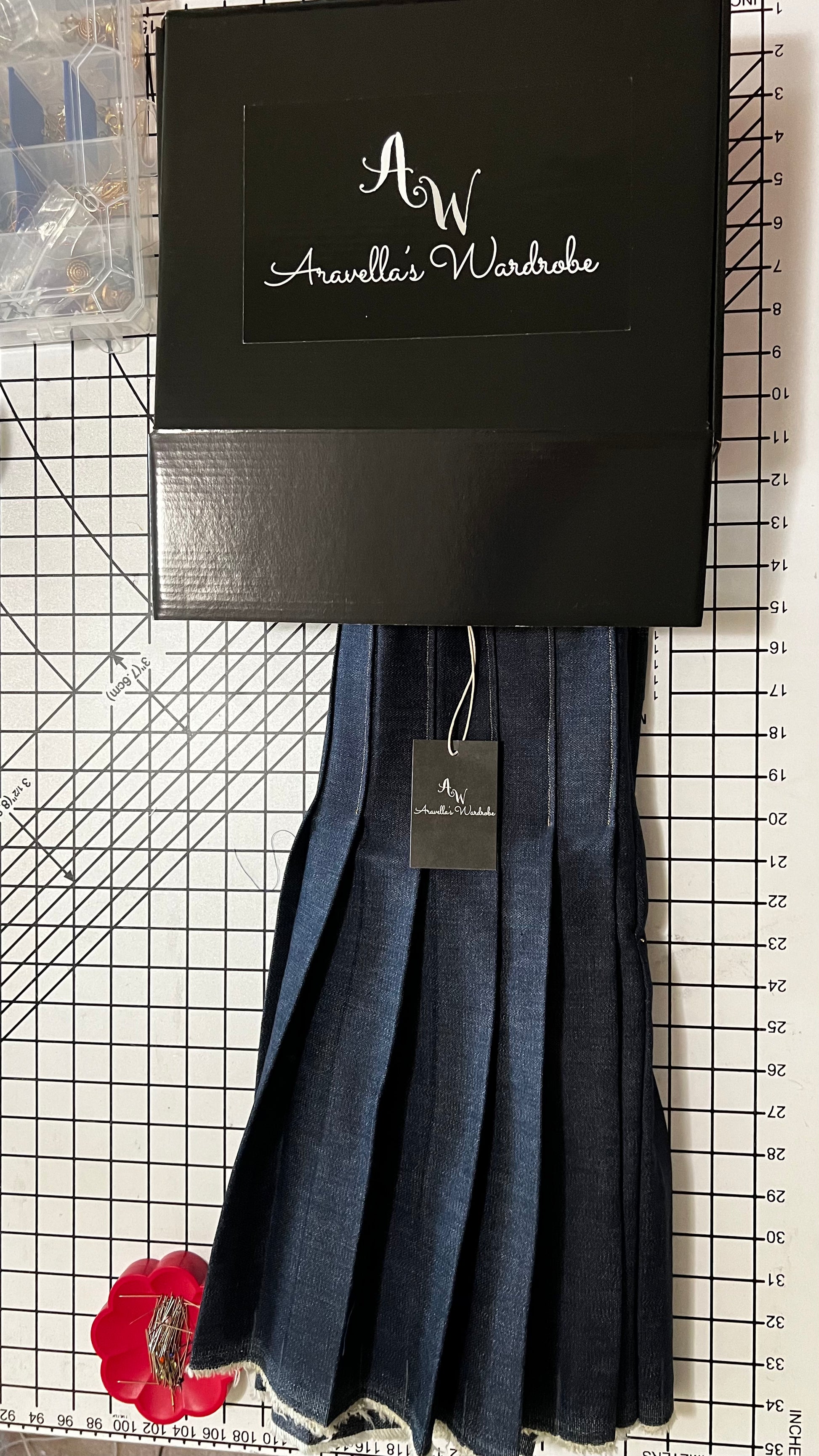 Jacque M denim skirt