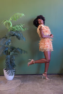 Rose Golden Skirt Set, handmade two-piece by Aravella's Wardrobe