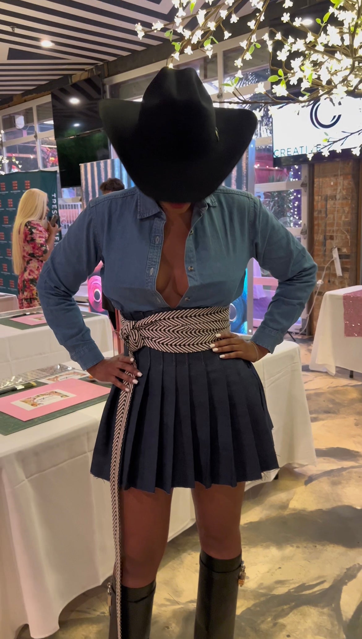 Jacque M denim skirt