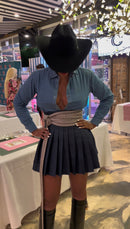 Jacque M denim skirt